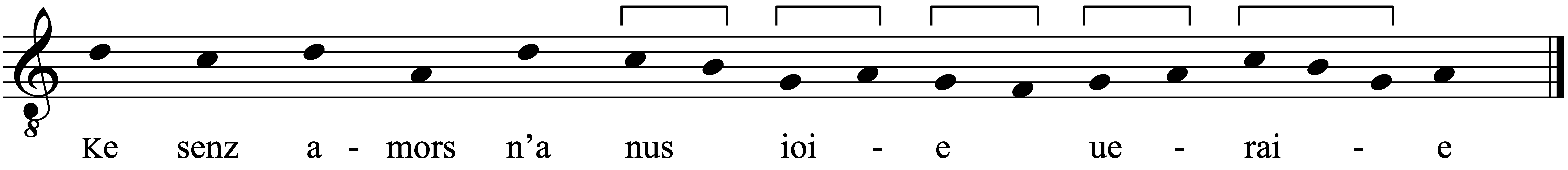 Refrain musical notation
